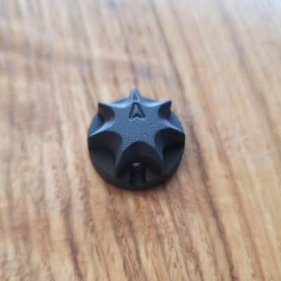 Ghost Electronic 1.0 7 Point Star Knob Texture Black Aluminum, Stompbox, Guitar Knob, Guitar Effect image 1