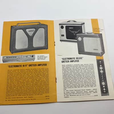 1950s Gretsch Electromatic Amplifier Catalog Case Candy Brochure image 5