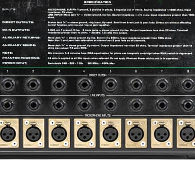 StudioMaster 8 into 4 Rack Mount Analog Mixer Studio Master - Vintage Console image 5