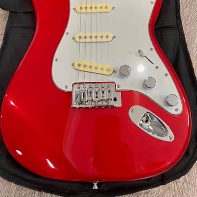 Buzz Feiten  Custom Electric Guitar  - Red Exelent Condition image 2