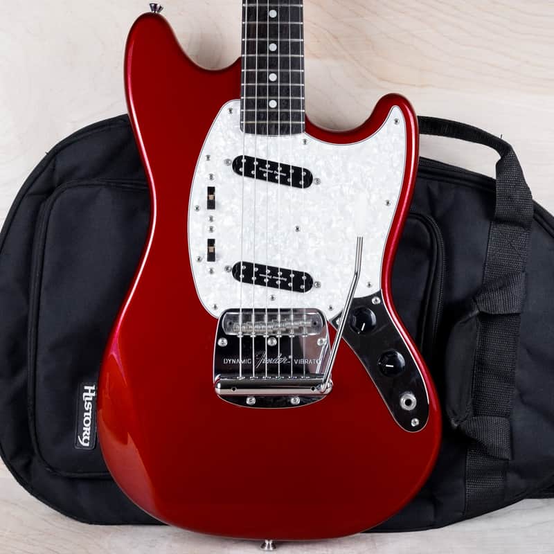 Fender Classic '70s Mustang MIJ 2016 Candy Apple Red Japan w/ Matching Headstock w/ Bag image 1