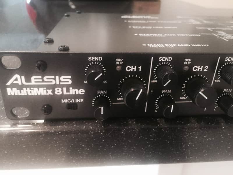 Alesis MultiMix 8 Line 8-Channel Stereo Line Mixer | Reverb