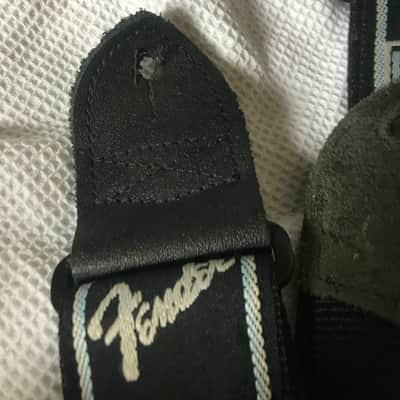 Fender Guitar Strap Monogrammed 2'' Black / Light Grey / Blue image 2