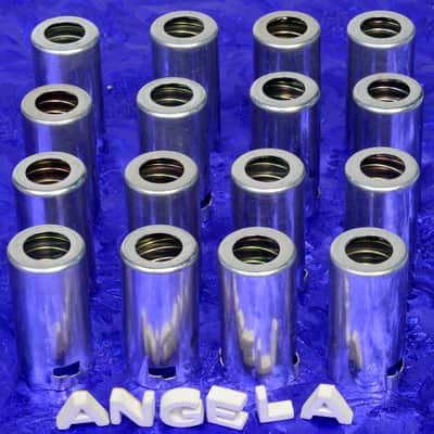 12 Pure Aluminum Medium Nine Pin J-Slot/Bayonet Spring Loaded Tube Shields For 12AX7 New image 1