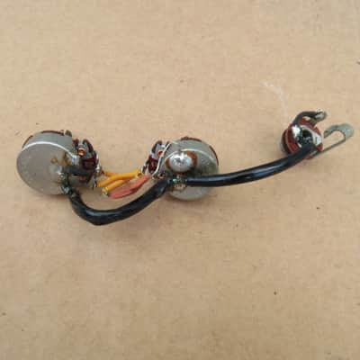 Vintage 1965 Gibson 500K Pots With Input jack Capacitor EB-0 Wiring Harness image 3