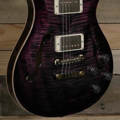 PRS McCarty 594 Hollowbody II 10 Top Flame Maple Electric Guitar Angry Purple w/ Case image 1
