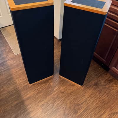 Vandersteen Model 1 Floor Standing Speakers Model 1 1980s - Brown Wood Black Fabric image 6
