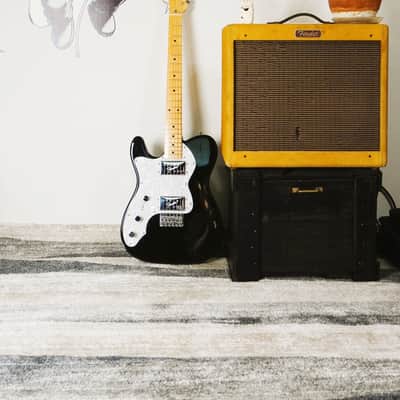 2013 Fender Japan TN72-LH Telecaster Thinline Left-Handed Black MIJ image 13
