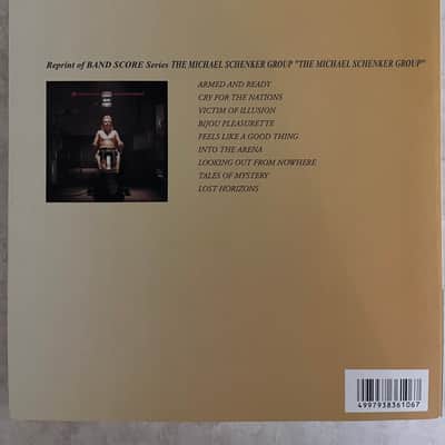 The Michael Schenler Group - S/T - Guitar and Bass tab / tablature Book - Japan image 2