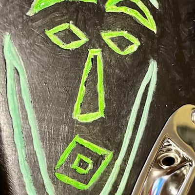 IYG Tribal Axe Custom Stratocaster-style Earth, living art, custom wired, mucho mojo tone machine! image 10