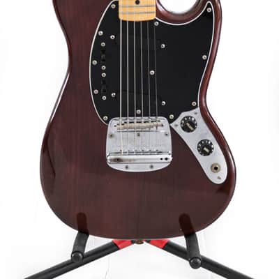 1978 Fender Mustang Guitar in Walnut (Mocha) image 2