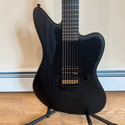 ESP LTD Alex Wade XJ Signature 7-string Baritone Electric Guitar - Black Satin image 1