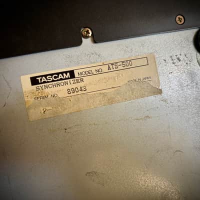 TASCAM ATS-500 Synchronizer COMPLETE KIT - Ultra-Rare Accessory 2 Cables, Original Manual & PS-P2 PSU - Turnkey Dual Tape Sync Setup! image 4