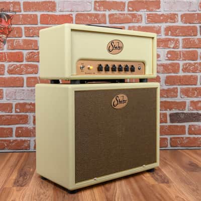 Suhr Badger 18-Watt Tube Head and 1x12" Cabinet Vintage Cream image 1