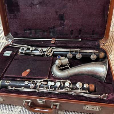 Selmer Vintage Paris Bb Bass Clarinet to Low Eb - Grenadilla Wood image 1