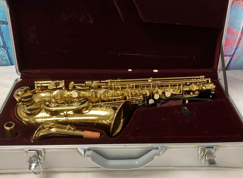 SUZUKI MUSIQUE ALTO SAXOPHONE mid 15s - LACQUERED w/CASE | Reverb