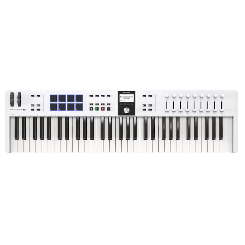 Arturia KeyLab Essential 61 - Universal MIDI Controller - 61 Key - White image 1