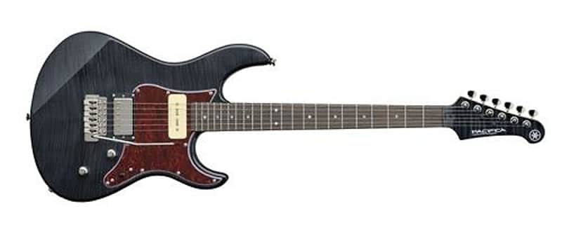 Yamaha PAC611VFM Pacifica Electric Guitar Trans Black image 1