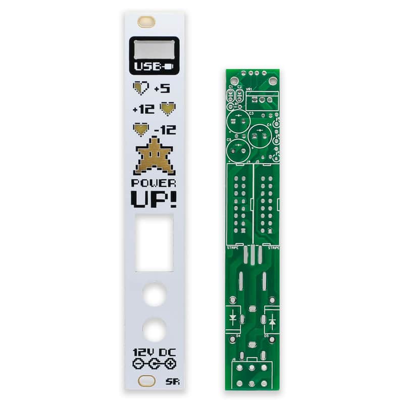 Synthrotek Power UP PCB and Panel - Eurorack Power Supply Module PCB Set image 1