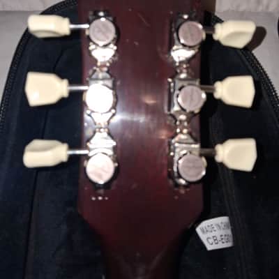 Made in Japan 70's by Matsumoku REFURBISHED MODIFIED AND REFRETTED Westminster SG walnut with UK Monty's Guitars wiring kit image 9