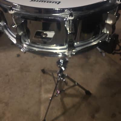Ludwig Snare Drum Chrome over Steel Black & White Badge image 7