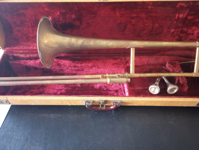 F. E. Olds Ambassador Trombone 1950's image 1