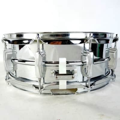 Ludwig Supraphonic 5x14"Snare Drum Monroe Badge 10Lug Vintage90s Aluminum/Chrome image 7