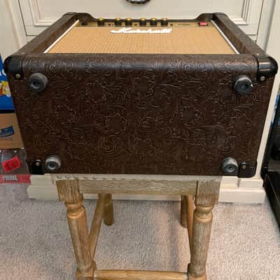 ULTRA RARE 2012 Marshall DSL5CCW Country Western Limited Edition AMP - Brown Tooled Leather image 11