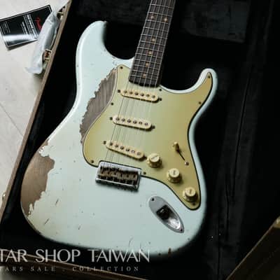 Fender Custom Shop John Cruz 1959 Hardtail Stratocaster Heavy Relic-Sonic Blue image 5