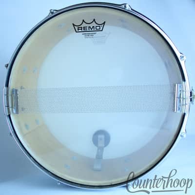 *Slingerland Hollywood Ace 14x5.5"Snare Drum Blue Sparkle Vintage 70s 5Ply Maple image 8