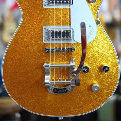 Gretsch G5230T Electromatic Sparkle Jet FT Single-Cut with Bigsby, Laurel Fingerboard, Gold Sparkle image 4
