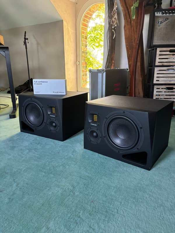 ADAM Audio A8H 8" Active Studio Monitors (Pair) 2022 - Present - Black image 1