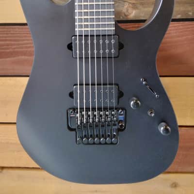 Ibanez - RGRB720 | RG Series Iron Label 7 String Electric Guitar / Black Flat image 2