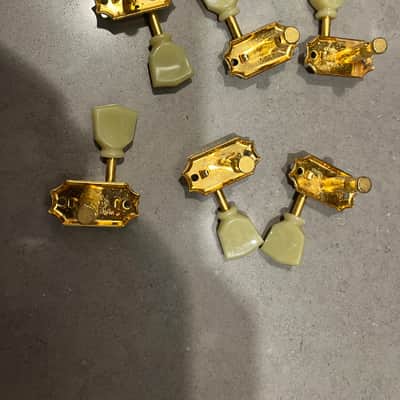 Gotoh Vintage Keystone-Style 3+3 Tuning Machines Gold image 3