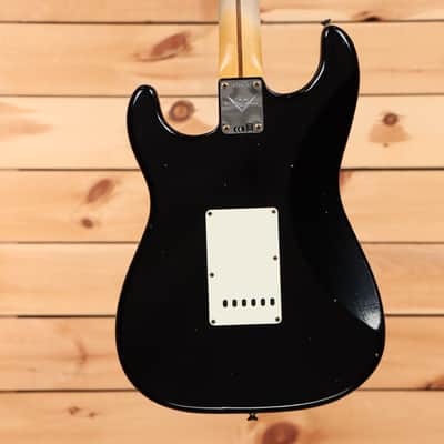 Fender Custom Shop 1956 Stratocaster Journeyman Relic - Aged Black - CZ582187 - PLEK'd image 7