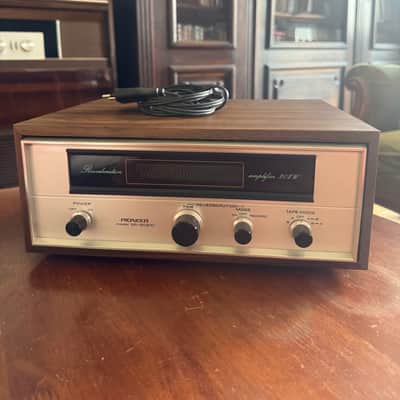 Pioneer SR-202W Reverb Amplifier 1971 - 1977 - Silver with Wood Sides image 1