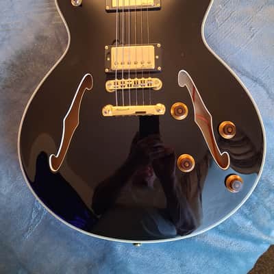 Harley Benton Harley Benton HB-35Plus Black Gold hardware 2024 - Black image 1