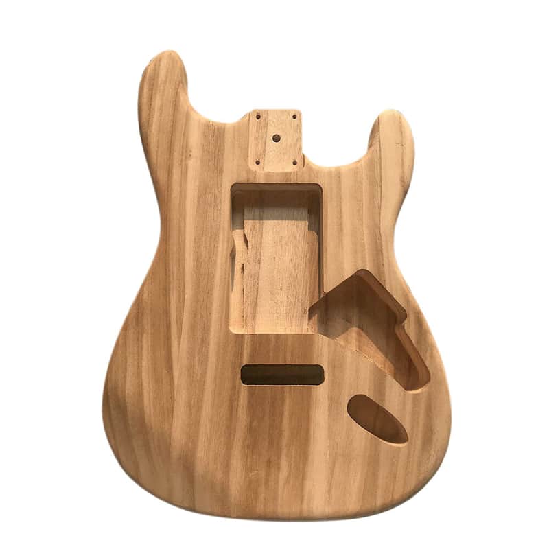 Unfinished Maple Strat Style Guitar Body  DIY Electric Guitar Project image 1