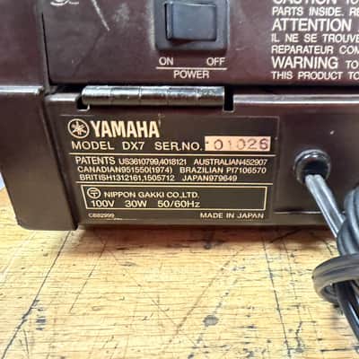 Vintage Yamaha DX7 Digital Programmable Algorithm Synthesizer Synth Keyboard Made in Japan Just Serviced image 17
