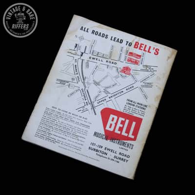 *Very Rare* c.1969 Bell Musical Instruments Limited Guitars, Amplifiers and Accessories Catalog Book Booklet Case Candy Guitar, Bass, Amp etc. Includes WEM Watkins Copicat, Shure, Selmer, Hagstrom, Hofner image 2