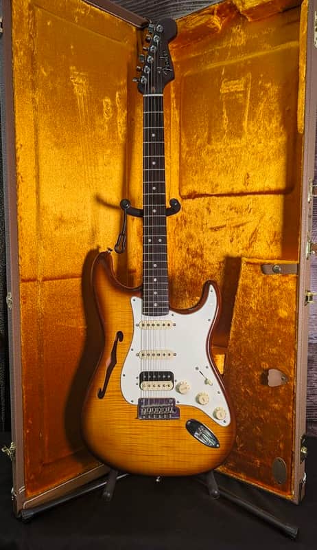 Fender Rarities Flame Maple Top Stratocaster® HSS Thinline 2019 - Gloss Urethane image 1