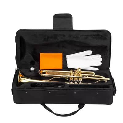 Gold New 2025 Brass Bb Trumpet with Hard Case – Student & School Band Instrument image 4