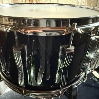 Ludwig Coliseum 14” x 8” Maple Snare Drum 1991 - Black image 12