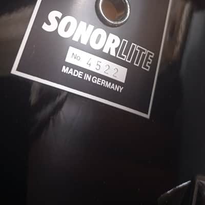 Vintage Sonor Lite 14"x12" Rack Tom - May 1984 - Black Lacquer - 100% Original / Very Good+ image 9