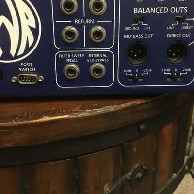 Swr Mo Bass 90s with by pass pedal Platinum/ royal blue excellent image 16
