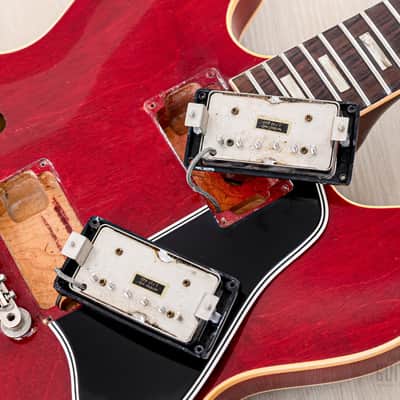 1962 Gibson ES-335 TDC Vintage Semi-Hollow Guitar Cherry w/ Bigsby, Pat # Pickups, Lifton Case image 16