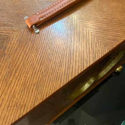 Rotary Connection 1x12/1x10 2 speaker guitar cab. 8 ohms. Vintage MCM style. Front and side firing speakers. Vintage Utah and Rola inside. Open or closed options. 2026 - Wood image 9
