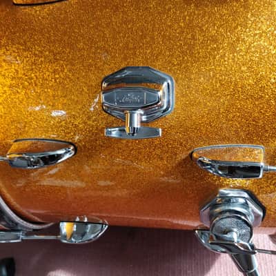 Vintage Eddie Ryan Custom fusion / bop shellpack – 10, 12, 13, 16, 20 in gold sparkle image 9
