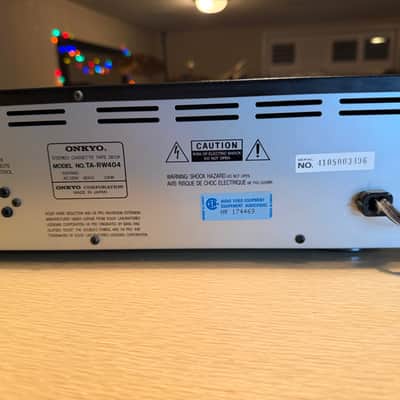 Onkyo TA-RW404 Stereo Cassette Tape Deck Player Dolby B C Auto Reverse Serviced! image 11