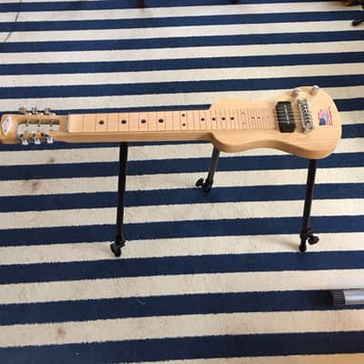 SX 	Lap 2 Ash NAT Electric Lap Steel Guitar w/Bag & Stand 2018 swamp ashe clear image 1